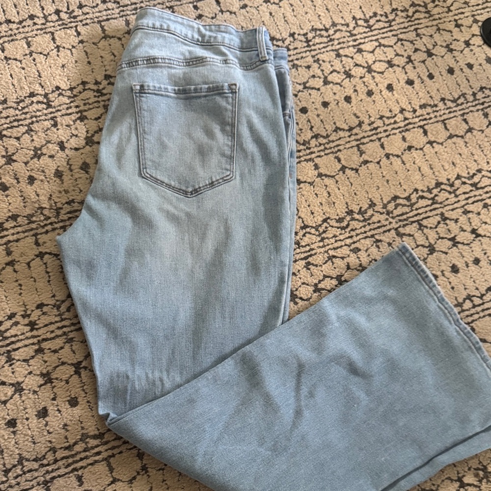 Old Navy Light Blue Wow Flare Jeans